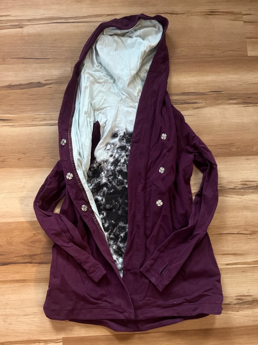 Women's Plum Hooded Lightweight Coat